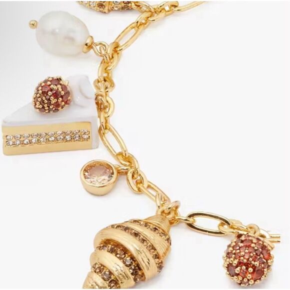 Kate Spade NWT charm bracelet - Patisserie bakery RARE - Picture 6 of 8